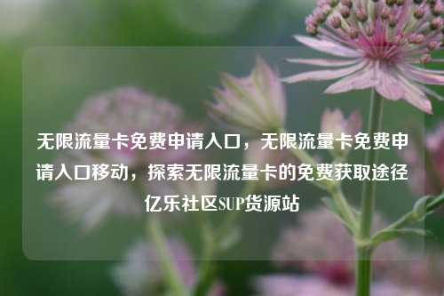 无限流量卡免费申请入口	，无限流量卡免费申请入口移动，探索无限流量卡的免费获取途径亿乐社区SUP货源站  第1张