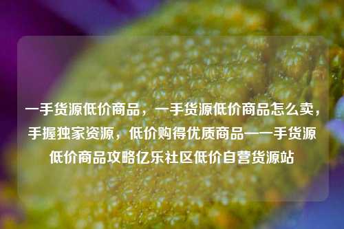 一手货源低价商品，一手货源低价商品怎么卖，手握独家资源	，低价购得优质商品—一手货源低价商品攻略亿乐社区低价自营货源站  第1张